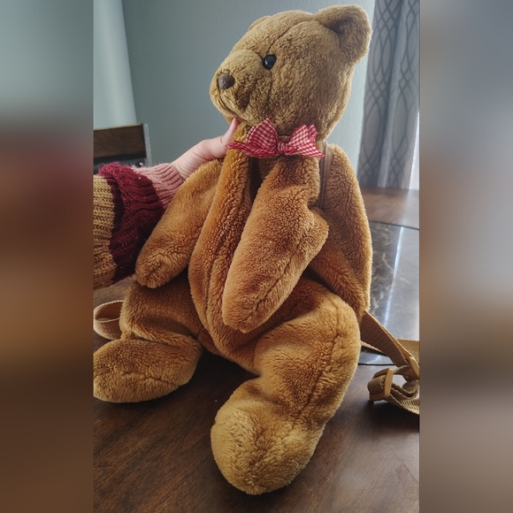 Vintage AMCO Teddy Bear Back Pack Booksack Stuffy 17inch Large main image 8